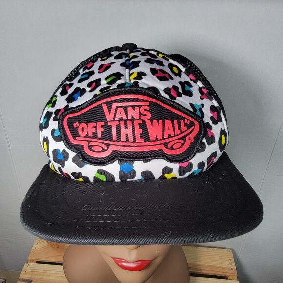 VANS Retro Snap Back Trucker Hat "Off The Wall" - Picture 1 of 6